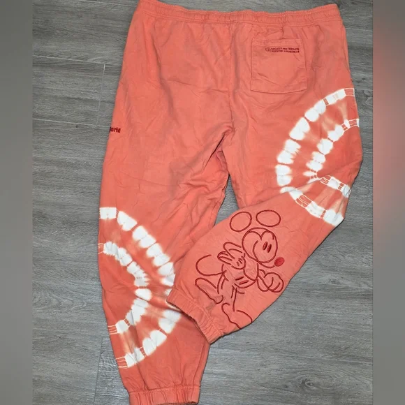 Disney Parks Walt Disney World Tye Dye Joggers Womans XXL Sweatpants Lounge - Picture 5 of 10